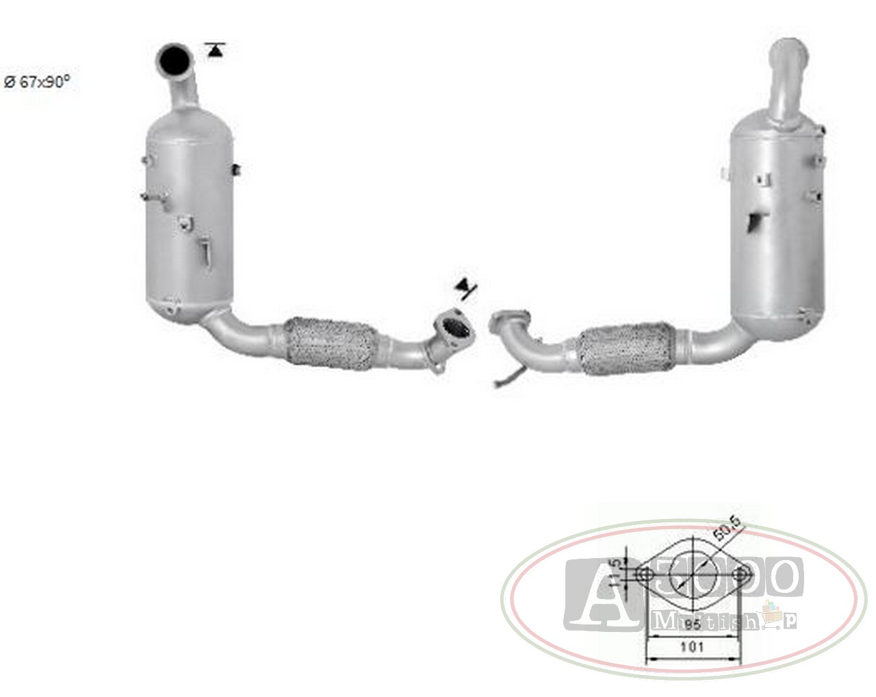 Filtro Fap Dpf Ford Ecosport Td Tdci Dpf Cc Kw Cv